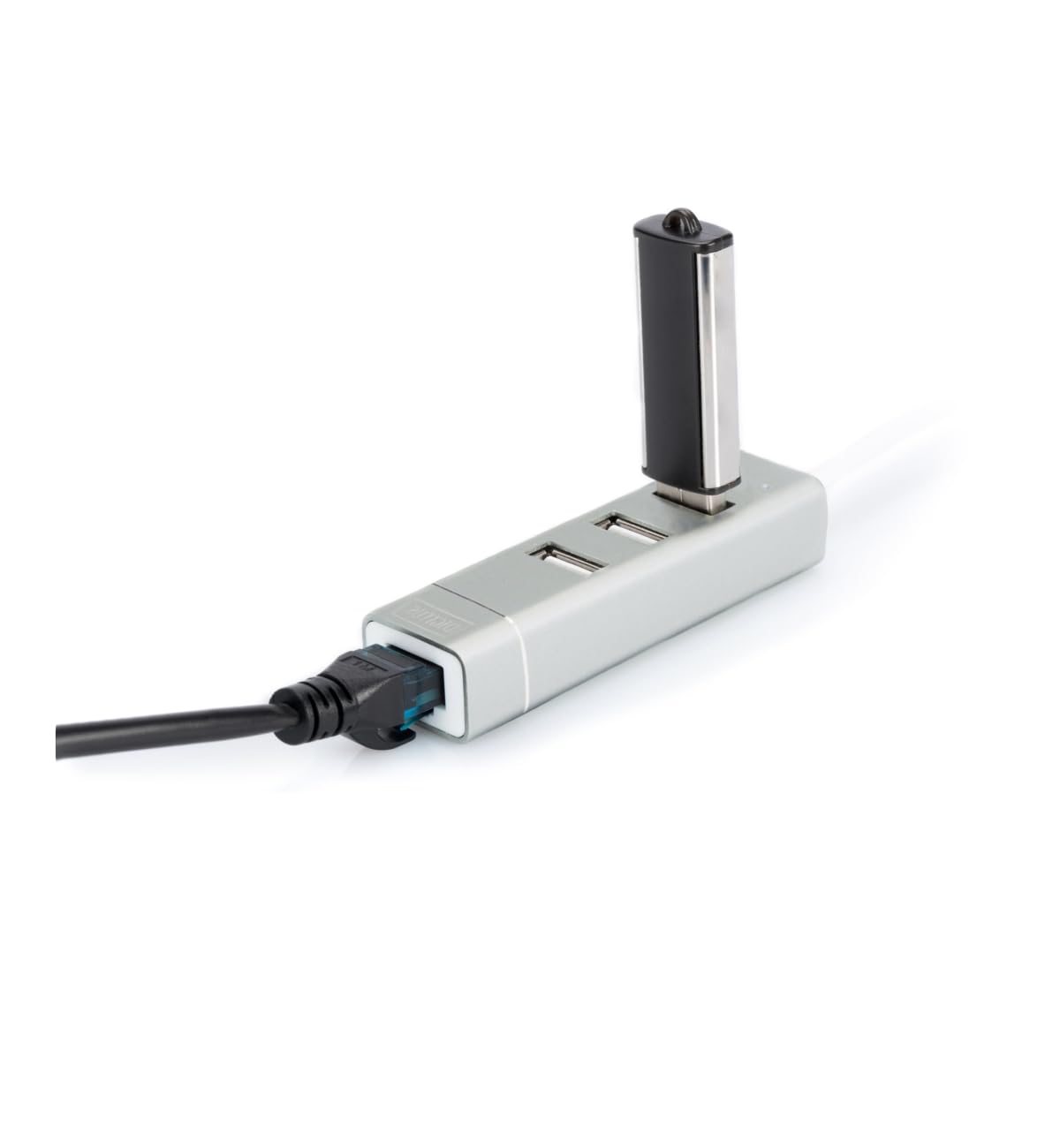 digitus-unique-usb-c-hub-3-port-lan-fast-ethernet-silber image 2