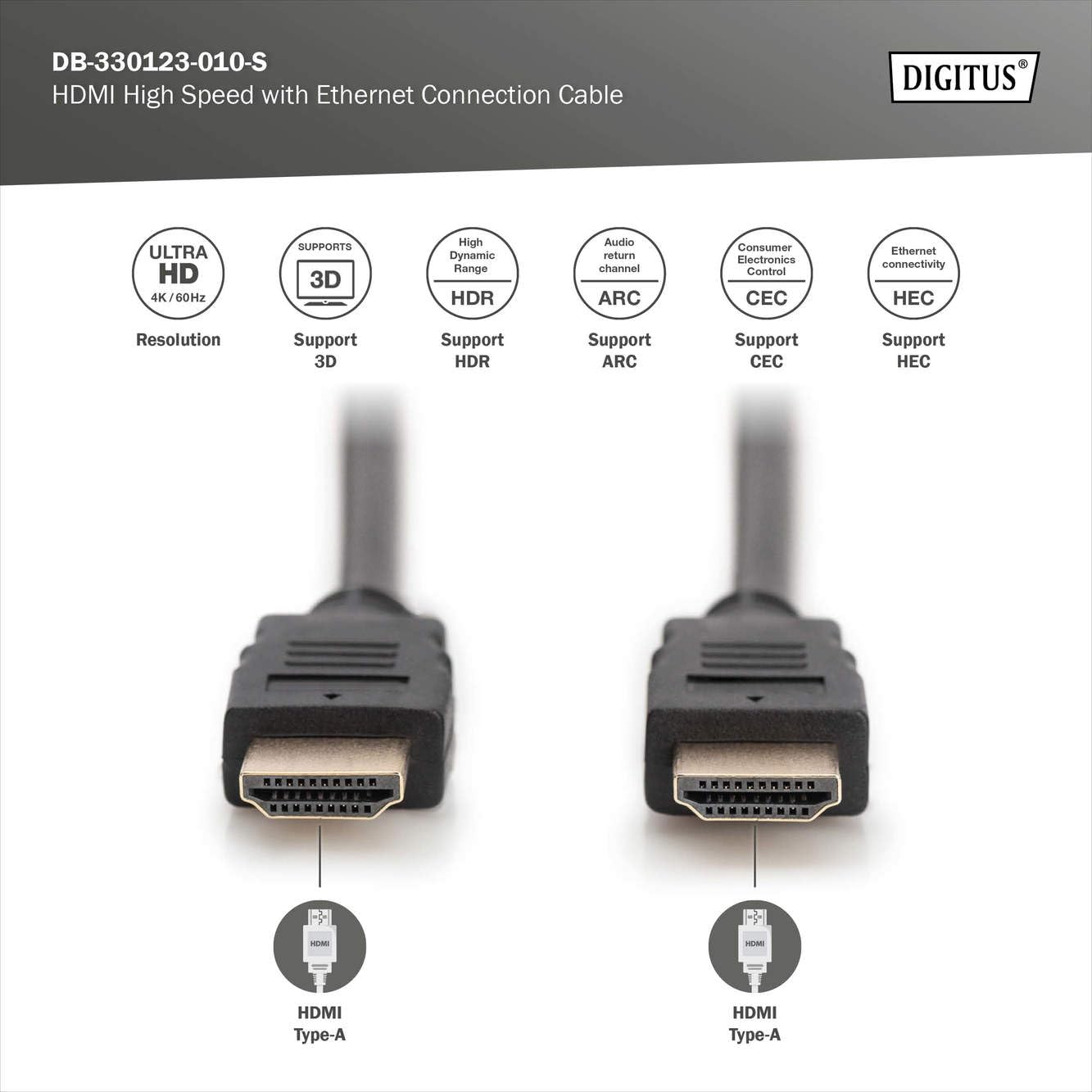 digitus-unique-hdmi-kabel-2-0-1-m-schwarz-4k-hdr-arc image 2