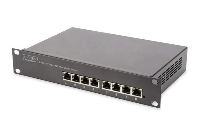 digitus-soho-netzwerk-switch-10-zoll-8-port-gigabit-unmanaged image 1