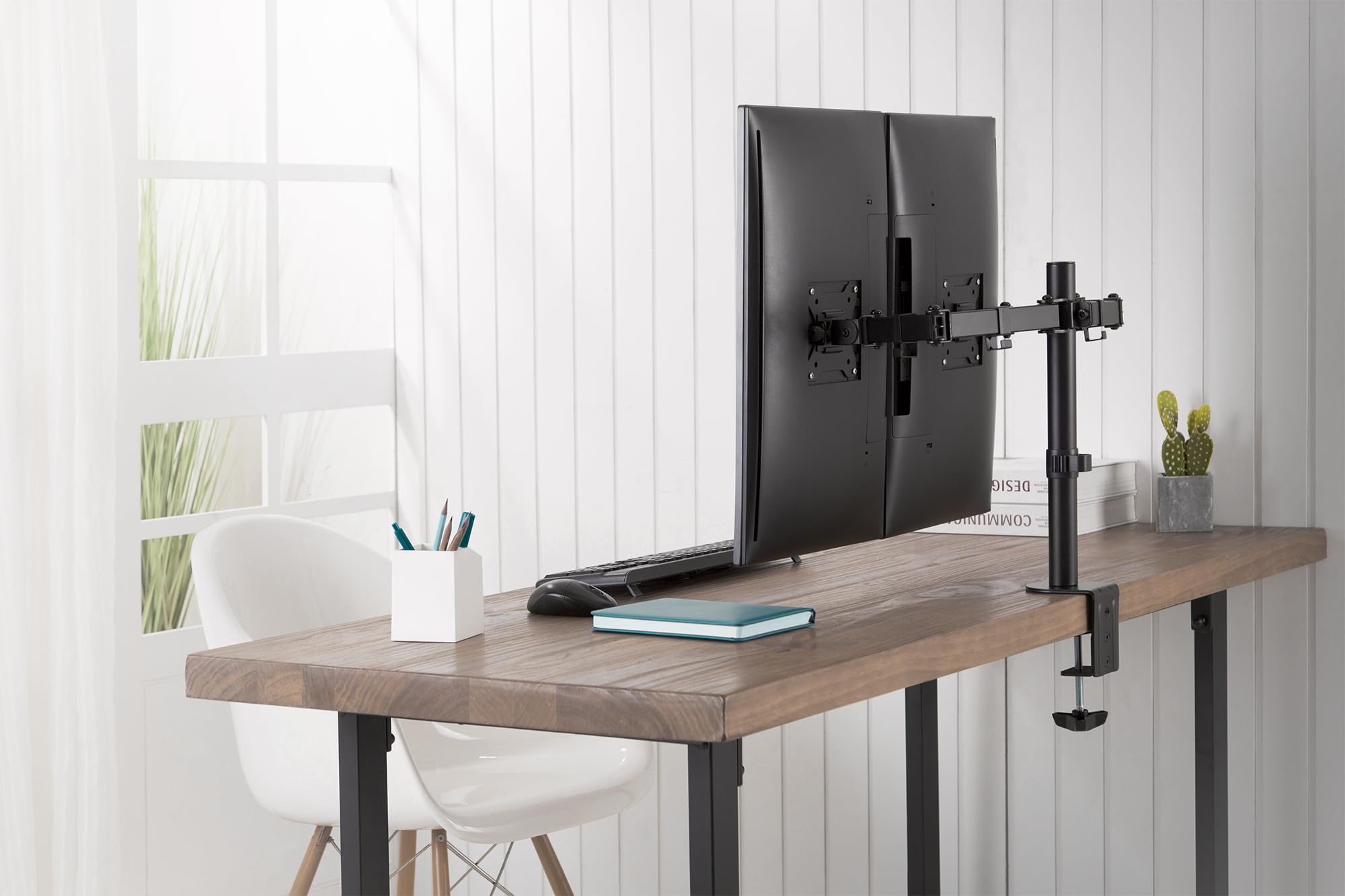 digitus-dual-monitor-halterung-32-klemme-2x-8-kg-schwarz image 4