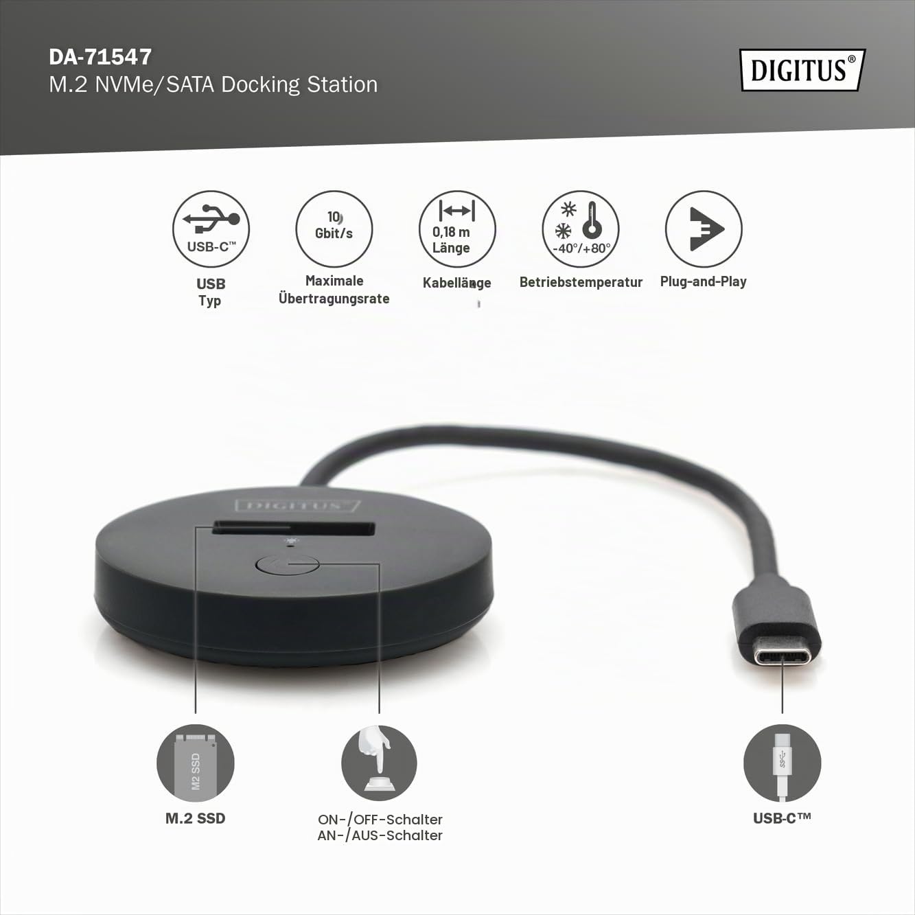 digitus-unique-m-2-nvme-sata-usb-c-docking-station-10-gbit-s image 2