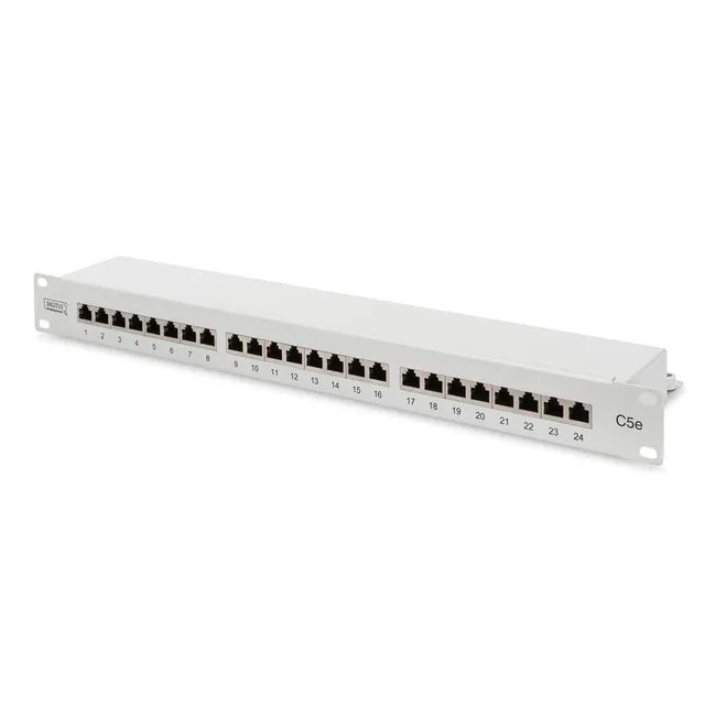 digitus-24-port-cat-5e-patchpanel-19-zoll-geschirmt-grau image 1