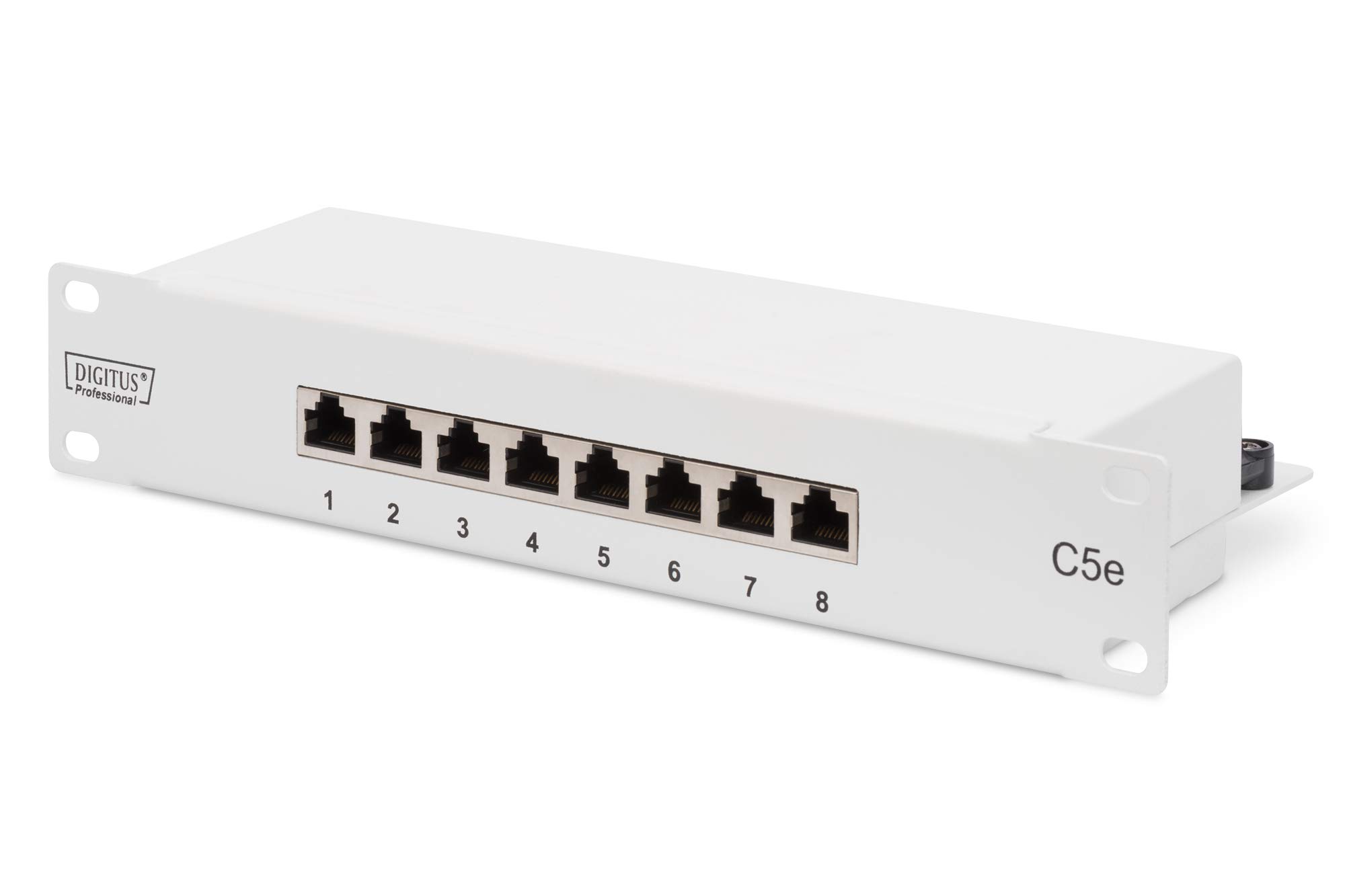 digitus-soho-cat5e-patchpanel-8-ports-rj45-10-zoll-1he-ungeschirmt-schwarz image 2