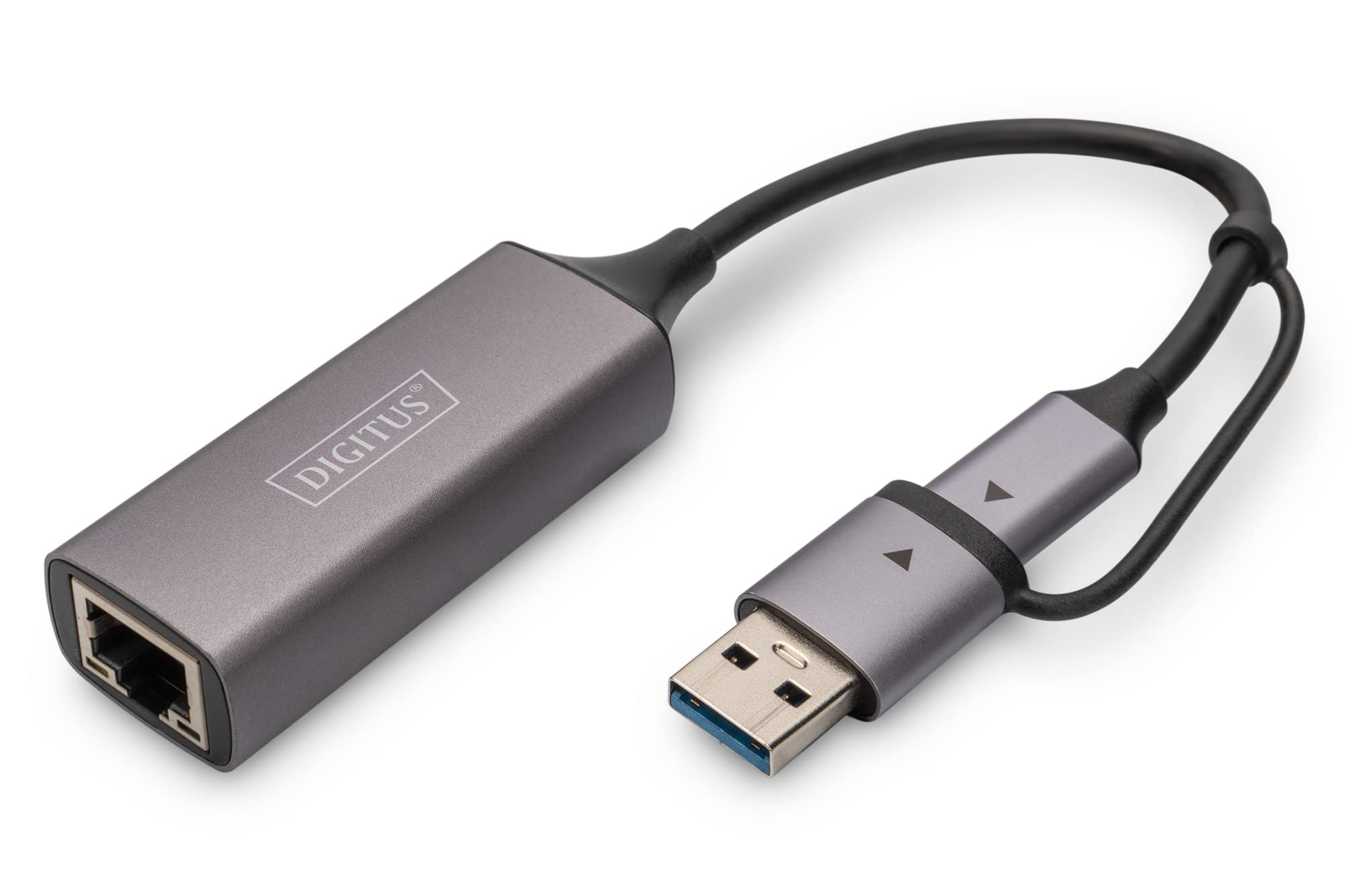 digitus-usb-netzwerkadapter-2-5-gbit-rj45-usb-3-1-grau image 1