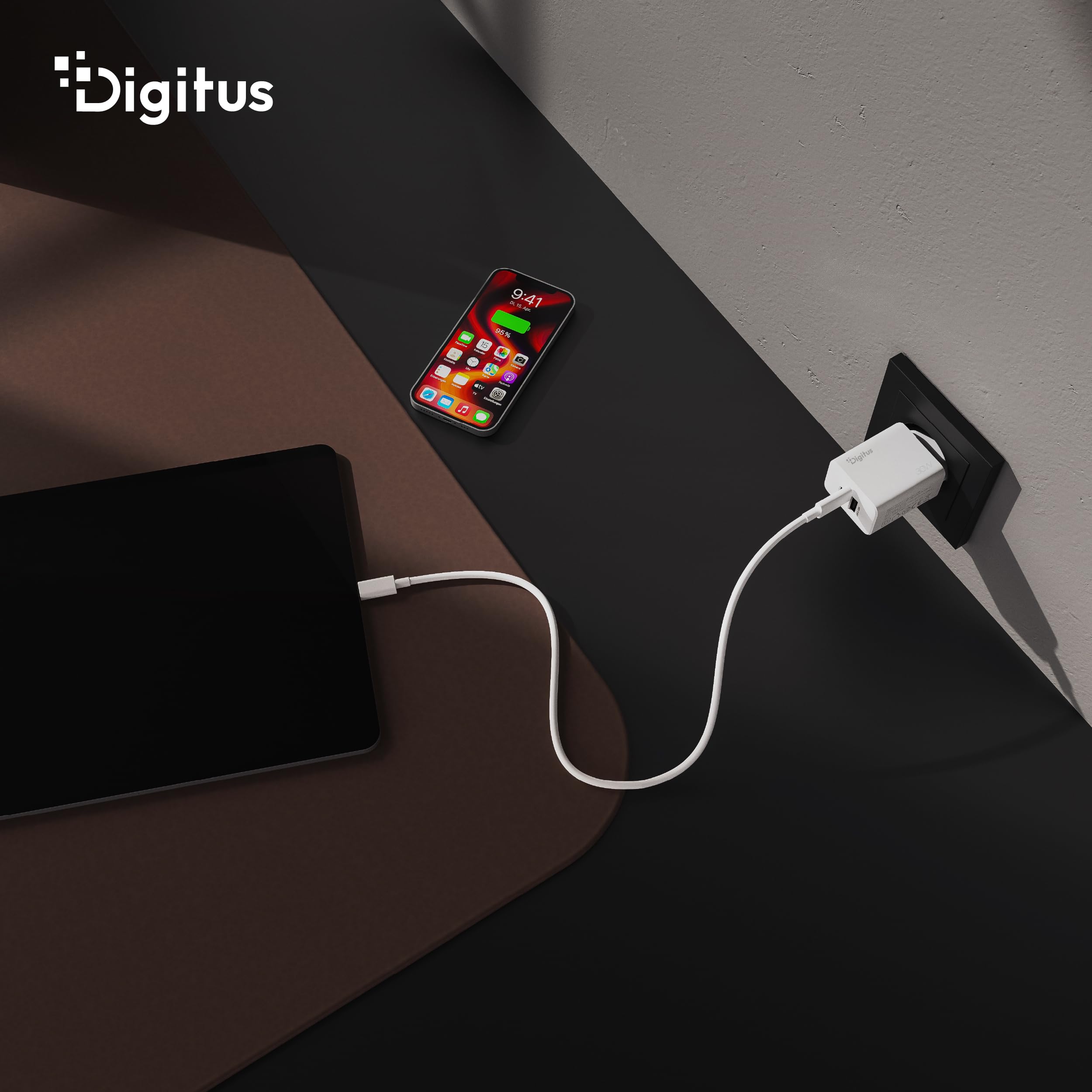 digitus-usb-c-ladeger-t-gan-ii-30w-1x-usb-c-1x-typ-a-2-ports image 8