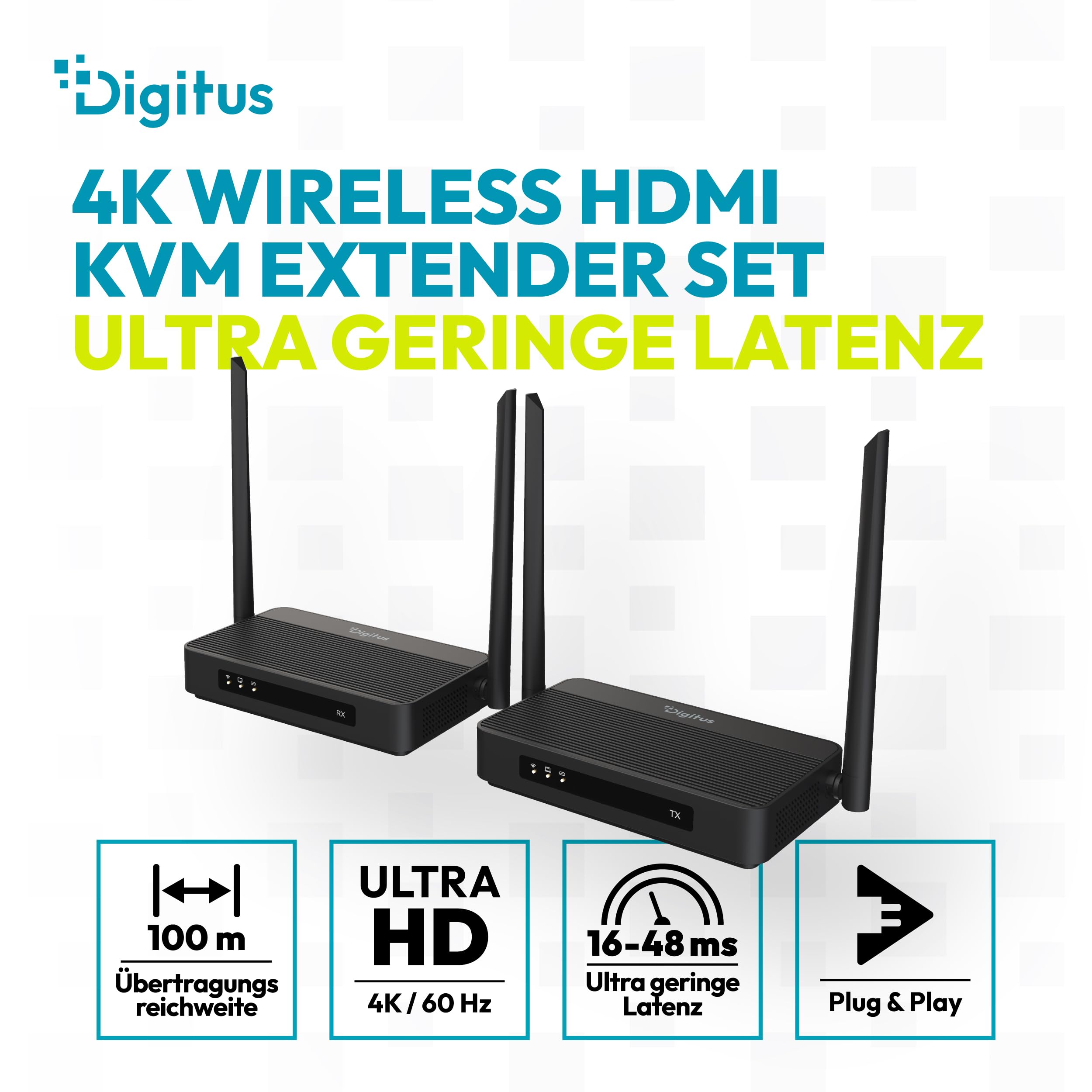 digitus-unique-wireless-hdmi-kvm-extender-4k-60hz-100m image 2