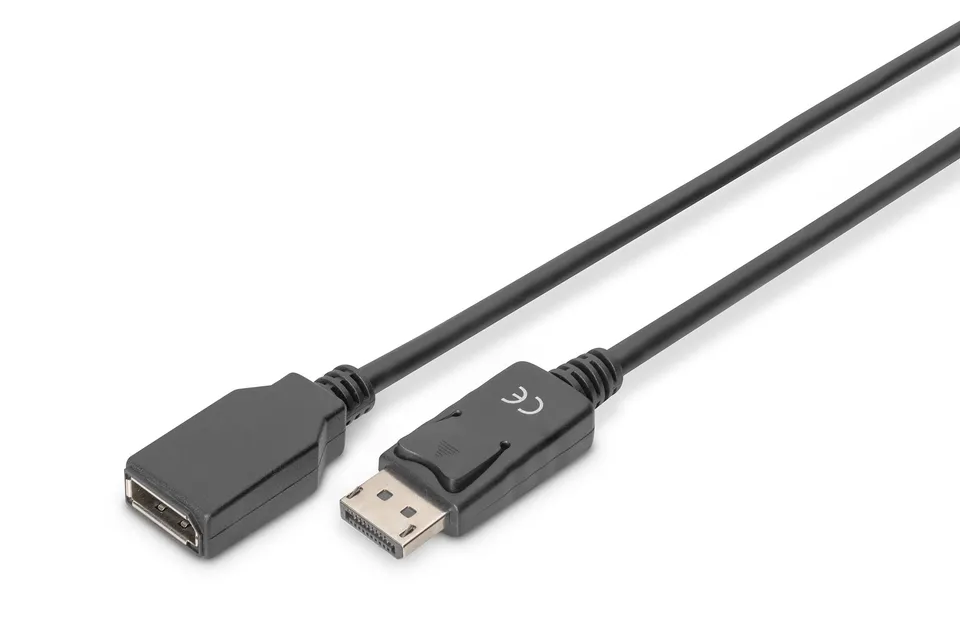 digitus-displayport-verl-ngerungskabel-2-m-schwarz-dp-1-2 image 1
