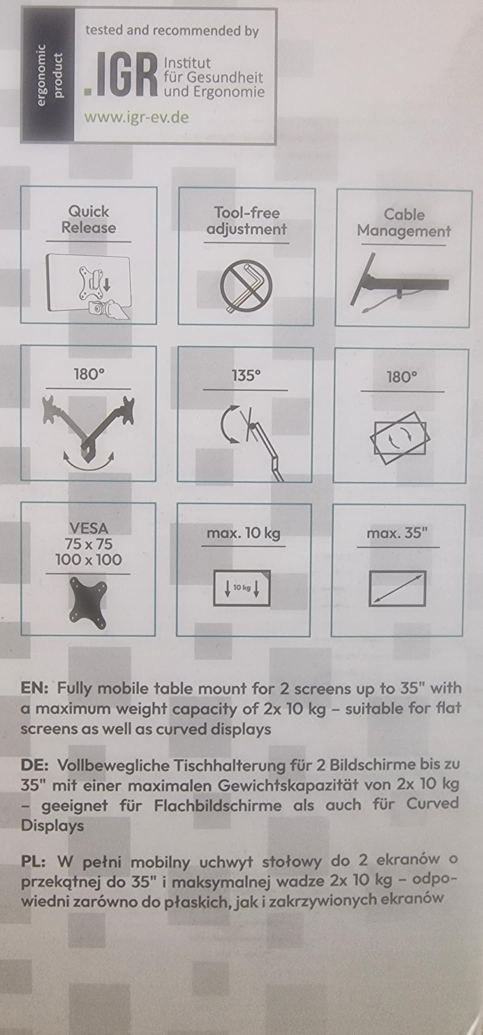 Rücken sagt danke