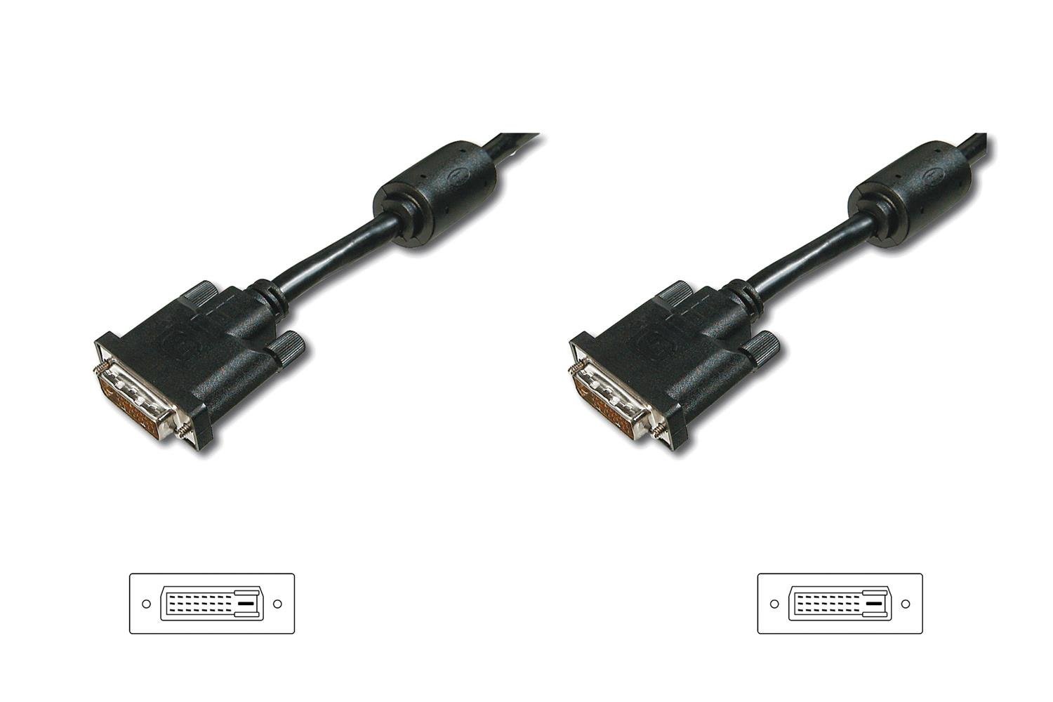 digitus-unique-dvi-d-kabel-24-1-dual-link-2-m-full-hd-2x-ferrit image 1
