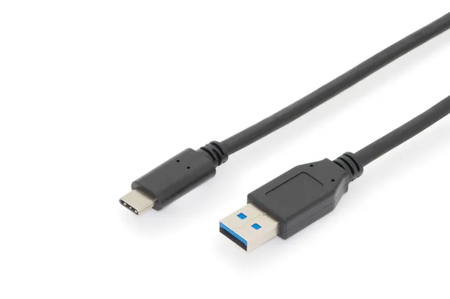 digitus-usb-3-2-gen2-kabel-1-m-usb-a-zu-c-10-gbit-s-3a image 1