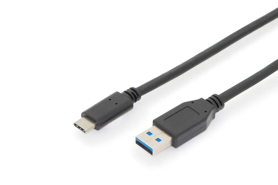 digitus-usb-3-2-gen2-kabel-1-m-usb-a-zu-c-10-gbit-s-3a image 1