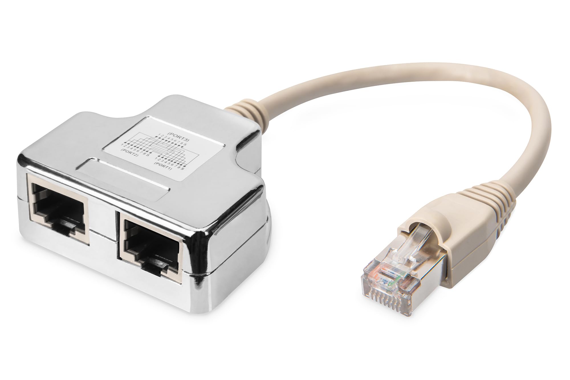 digitus-unique-t-adapter-rj45-cat5e-1xstecker-2xbuchse-19cm image 1