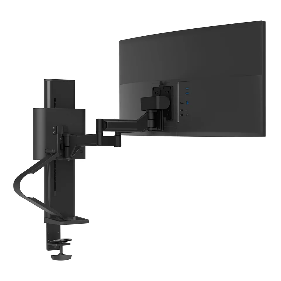 ergotron-trace-monitorhalterung-einzelmonitor-tischklemme-matte-black image 1