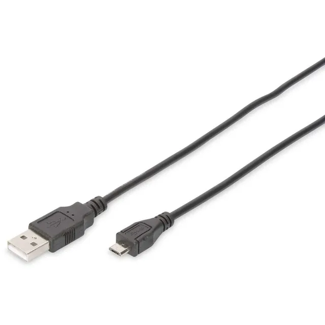 digitus-usb-2-0-anschlusskabel-micro-b-1-8-m-schwarz-480-mbit-s image 1