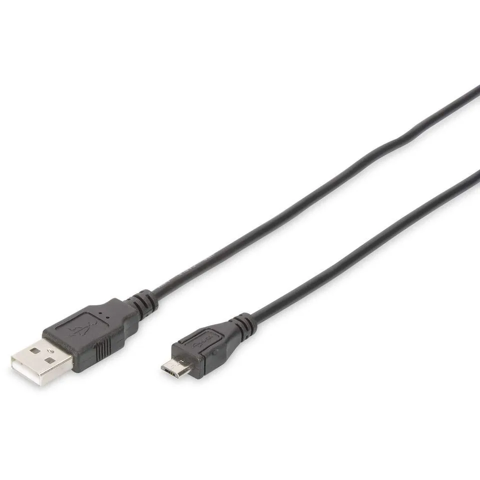 digitus-usb-2-0-anschlusskabel-micro-b-1-8-m-schwarz-480-mbit-s image 1