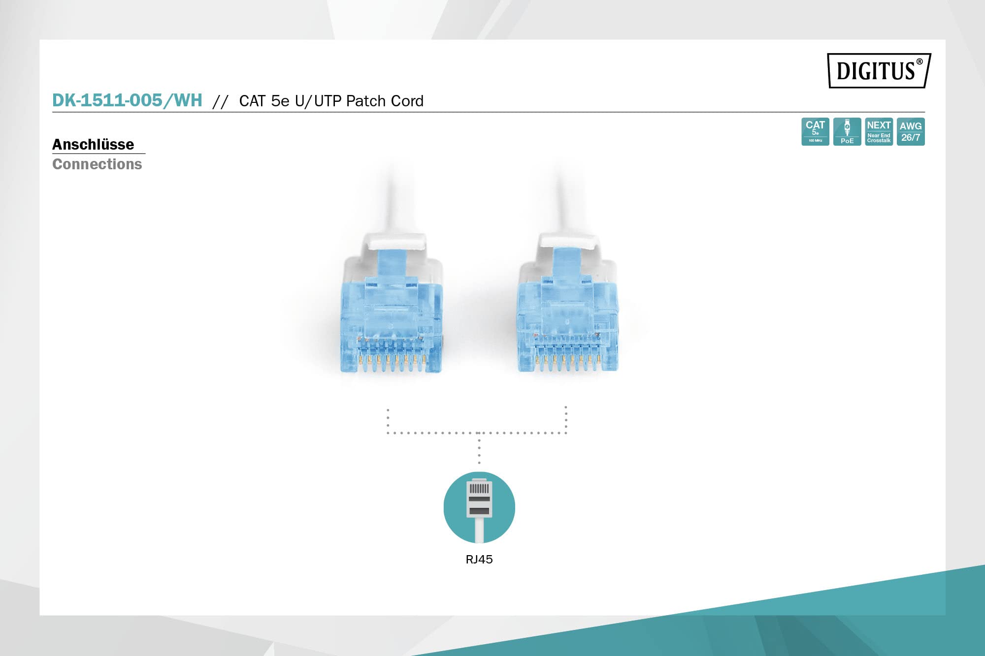 digitus-unique-lan-kabel-cat-5e-0-5-m-patchkabel-wei image 2