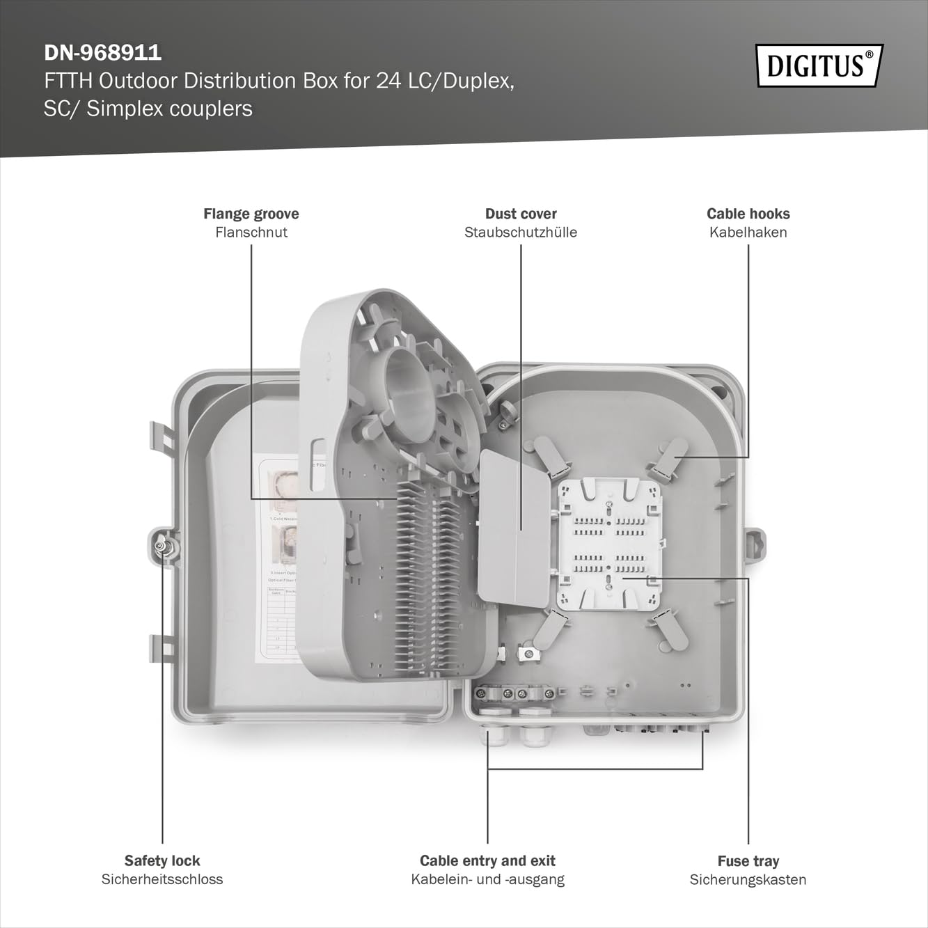 digitus-soho-slim-ftth-distributionsbox-24x-lc-ip65 image 4